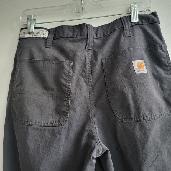 Carthartt Dark Grey Relaxed Fit Mens Casual Work Pocket Pants size 30 - Picture 7 of 12